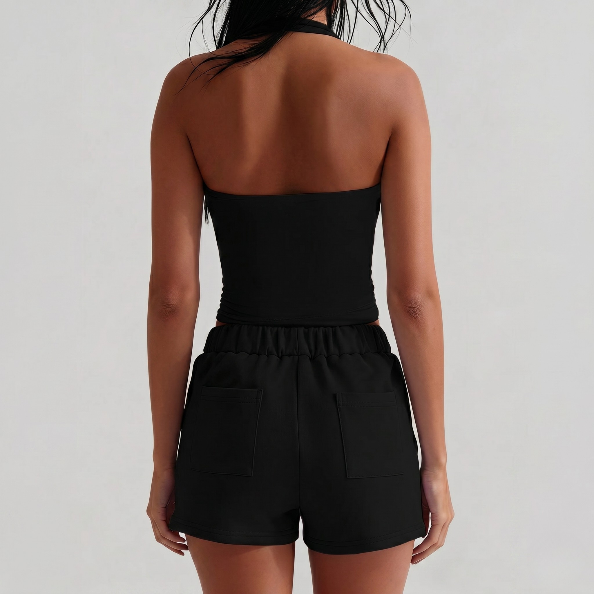 Casual Backless Halter Fit Camisole For Women