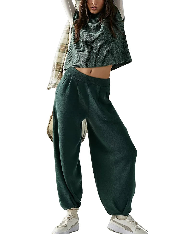 Women's Knitted Sweater Set-My Comfy Blouse