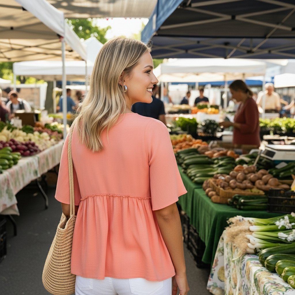 Layered V Style Blouse