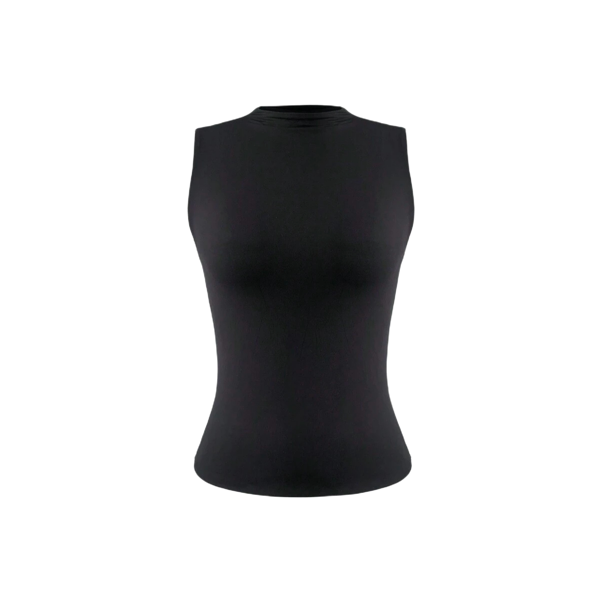Sleeveless Double Layer Stretchy Slim Fit Top For Women