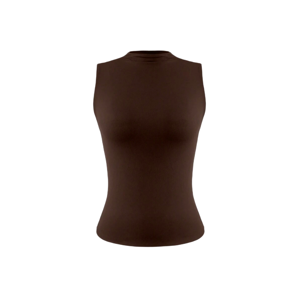 Sleeveless Double Layer Stretchy Slim Fit Top For Women
