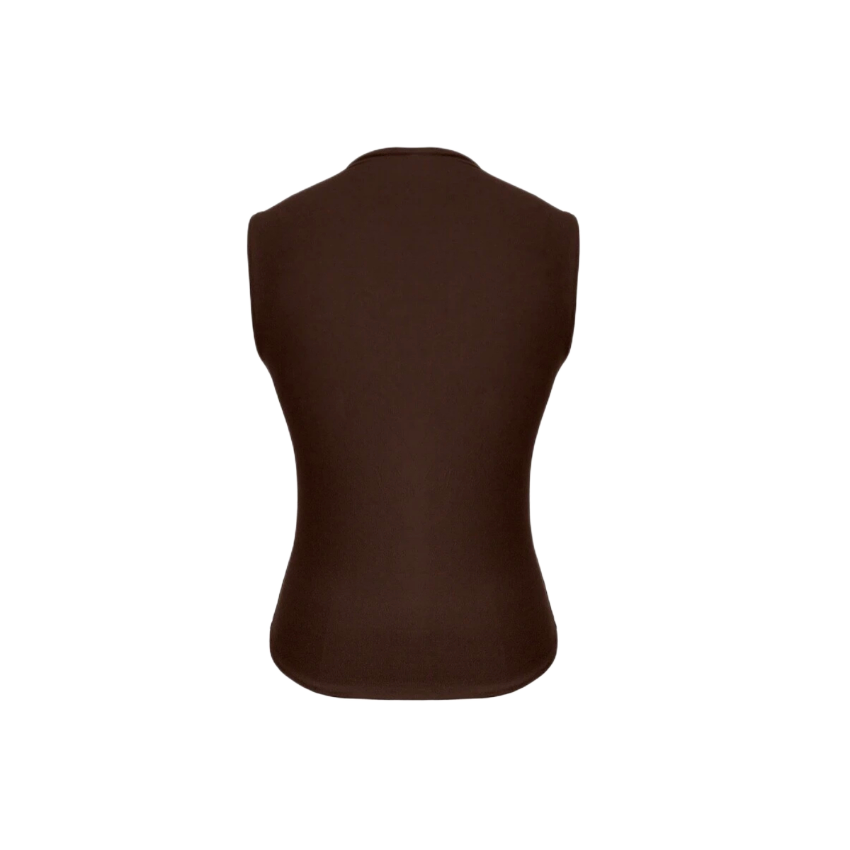 Sleeveless Double Layer Stretchy Slim Fit Top For Women