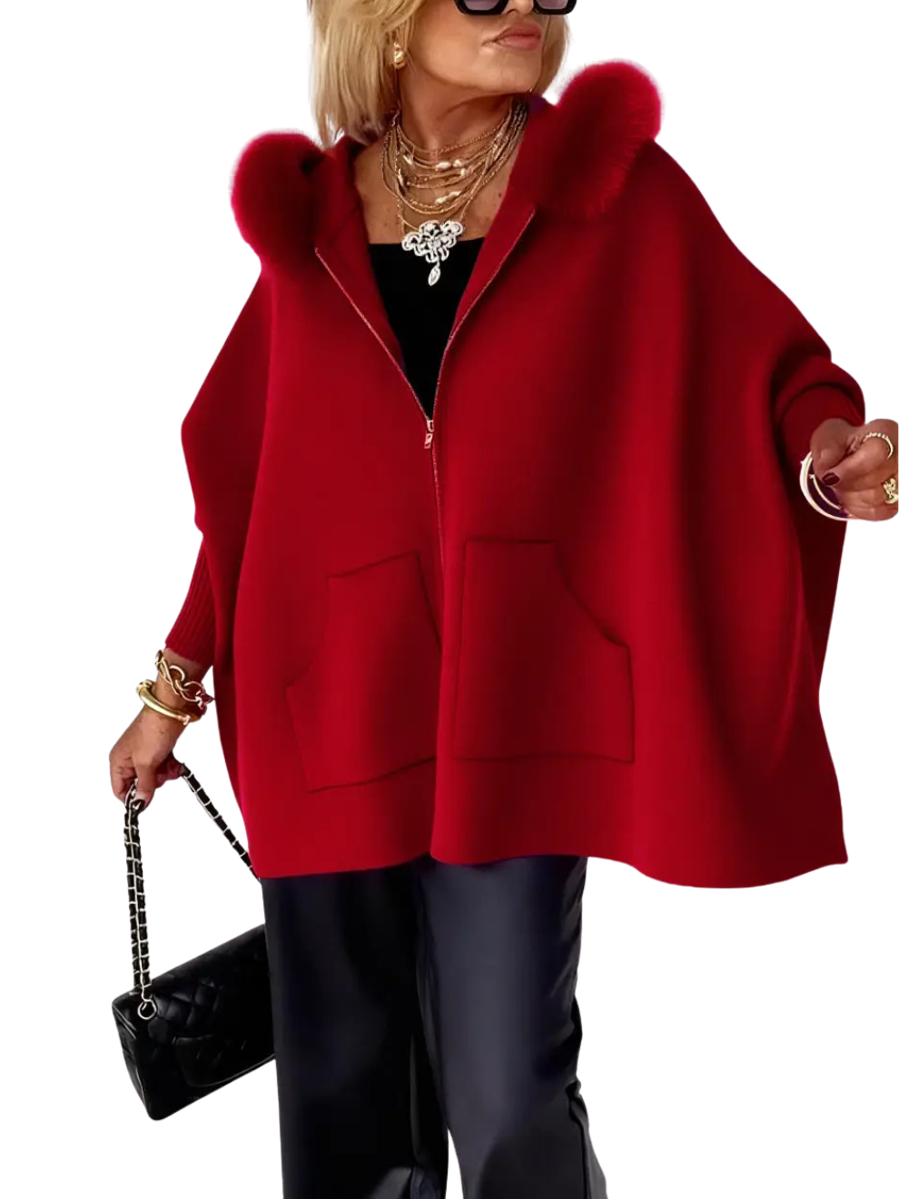 Fur Collar Casual Jacket For Women-My Comfy Blouse