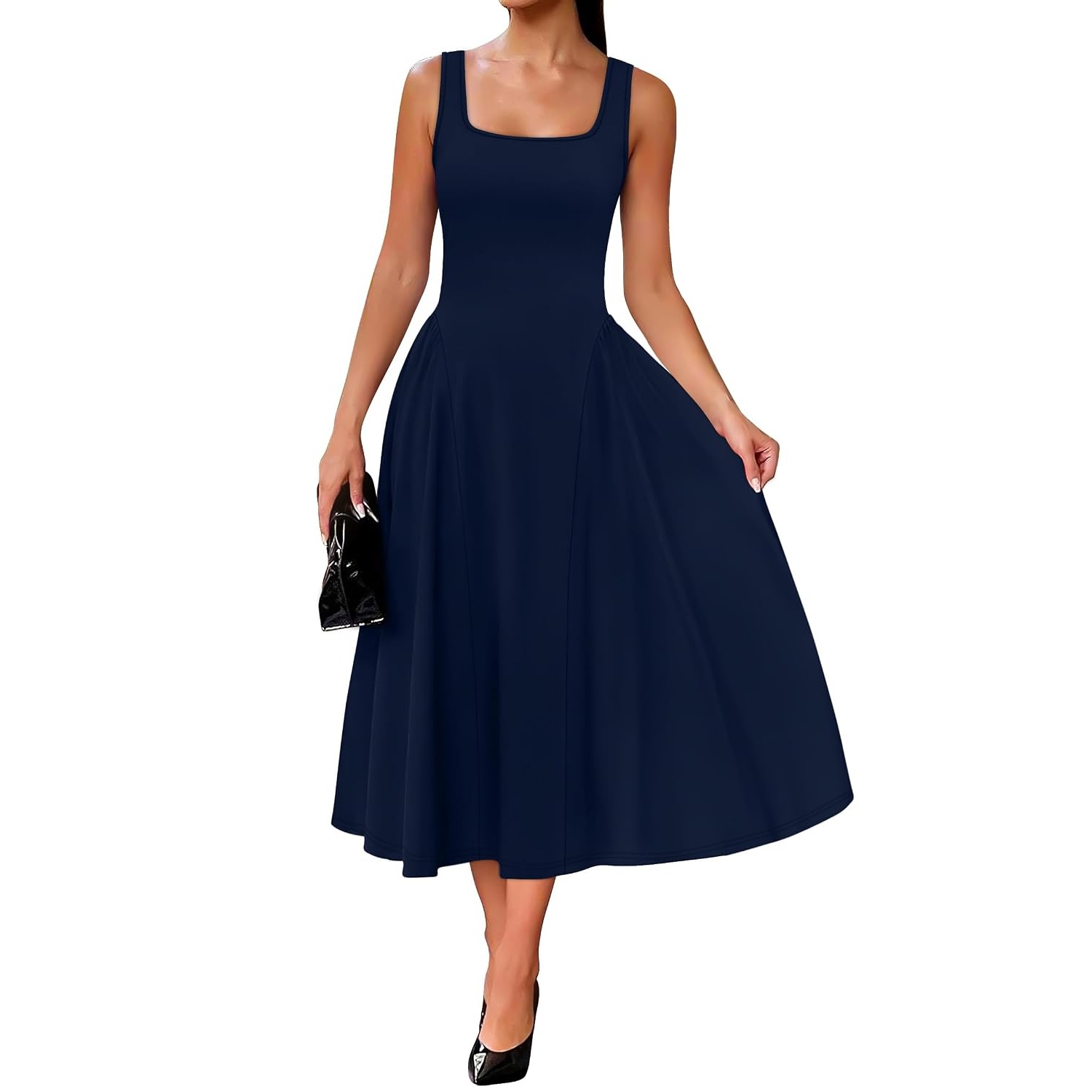 Ruffle A Line Ruched Dress Dresses For Women