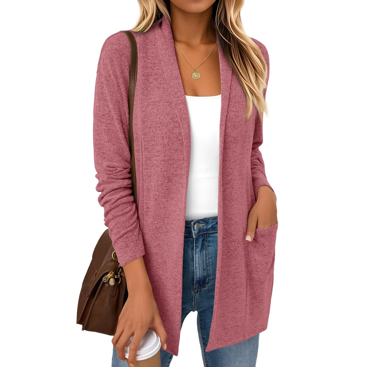 Casual Long Cardigan Lightweight Sweater For Women