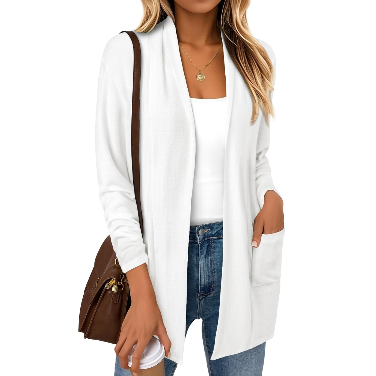 Casual Long Cardigan Lightweight Sweater For Women