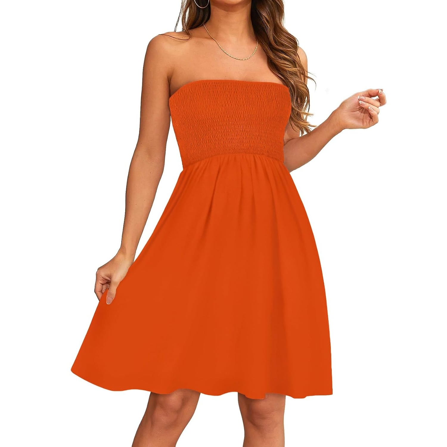 Casual Strapless Summer Sundress For Women