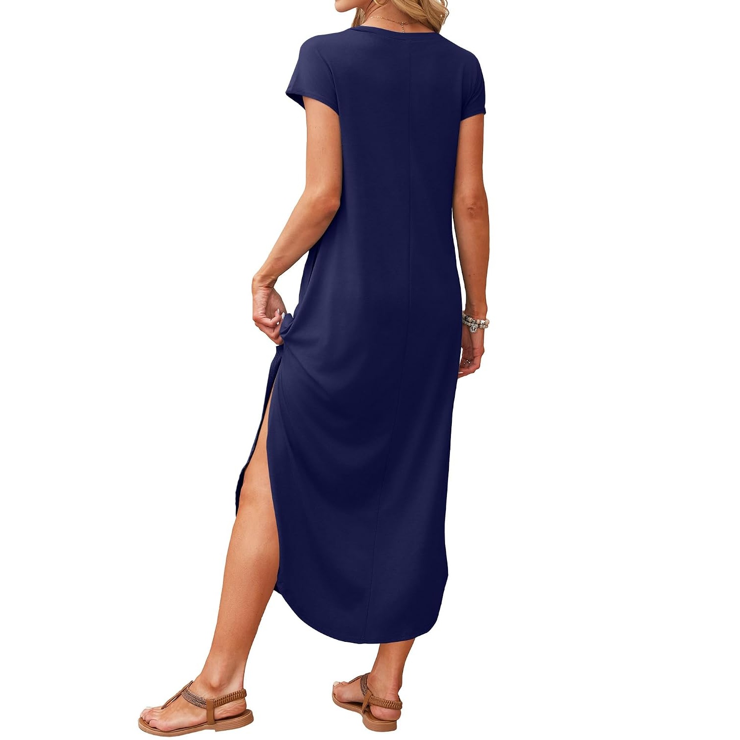 Casual Cap Sleeve Maxi Dress For Summer For Women