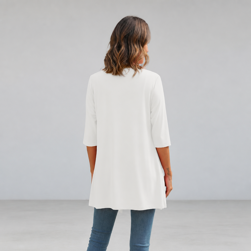 Summer Lightweight Longline Open Front Cardigan for Women