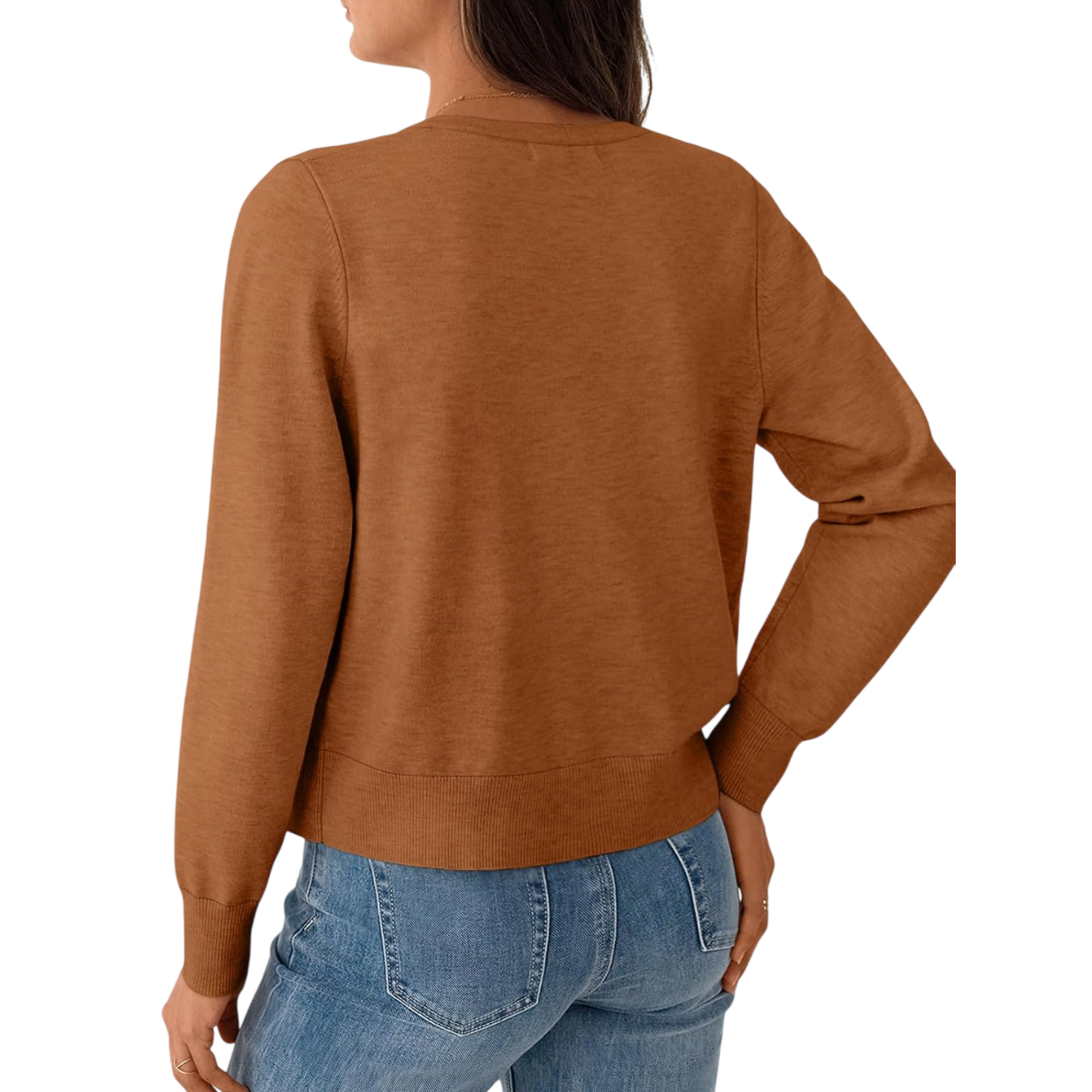 Soft Knit Button Down Cardigan Sweater For Women