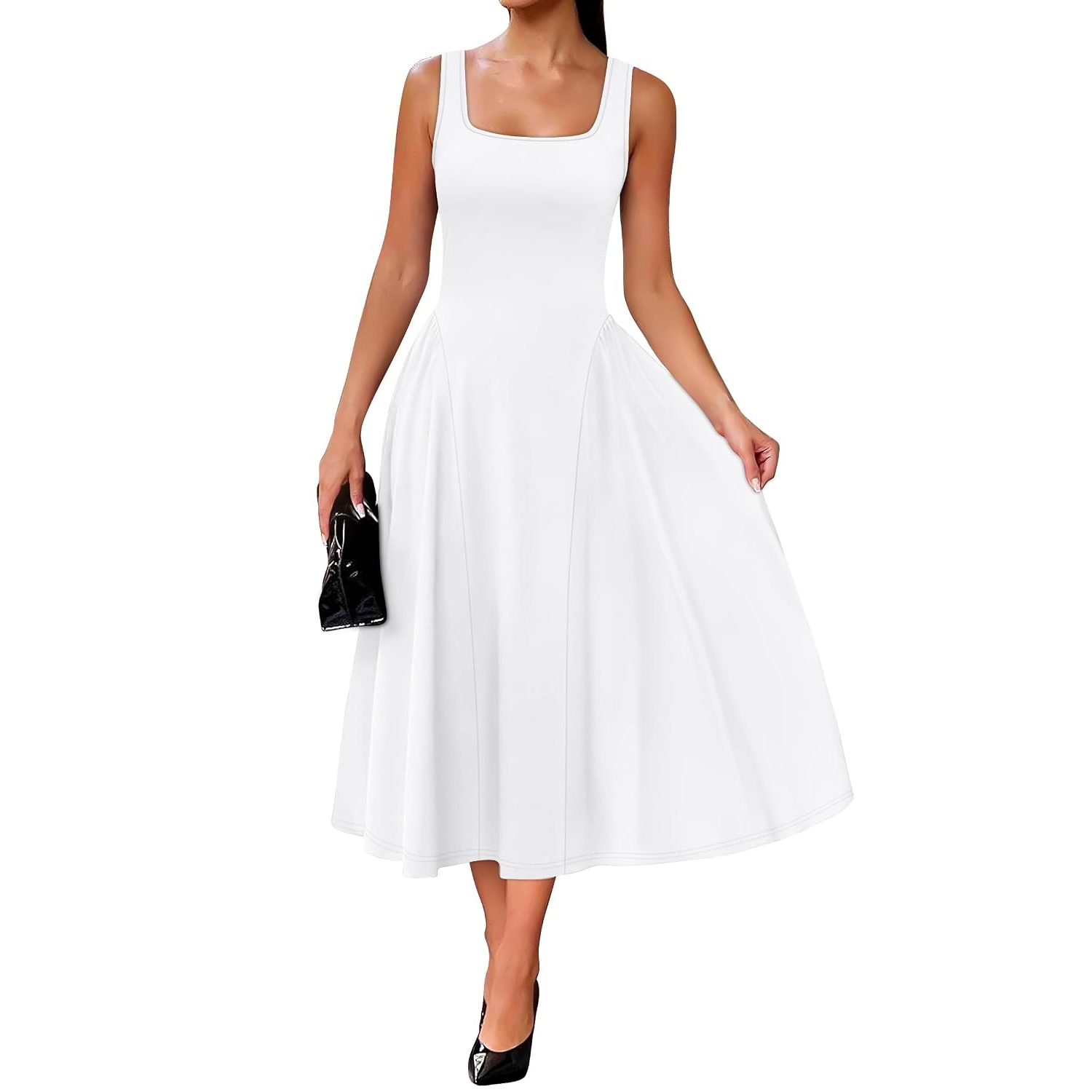 Ruffle A Line Ruched Dress Dresses For Women