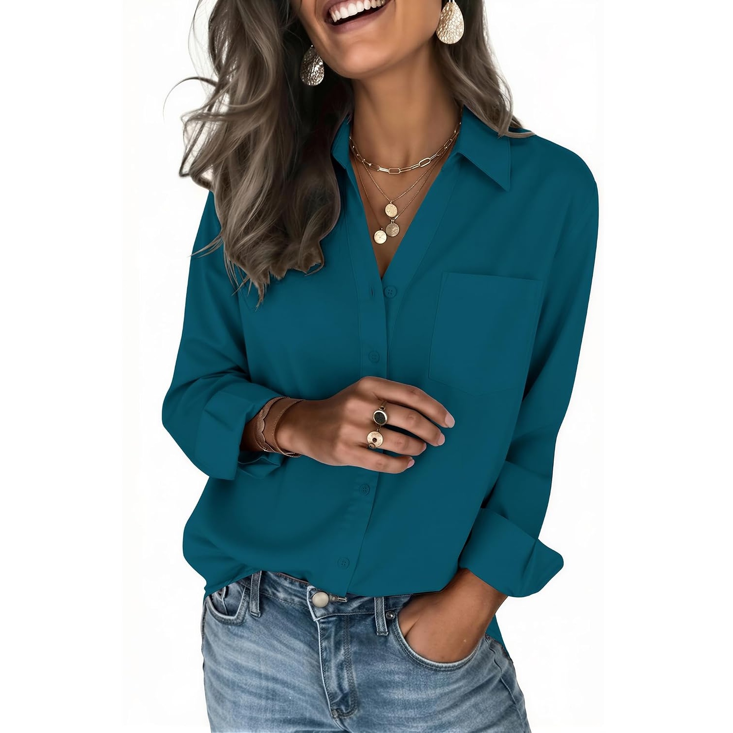 Casual Button Down Top For Everyday Outfits For Women