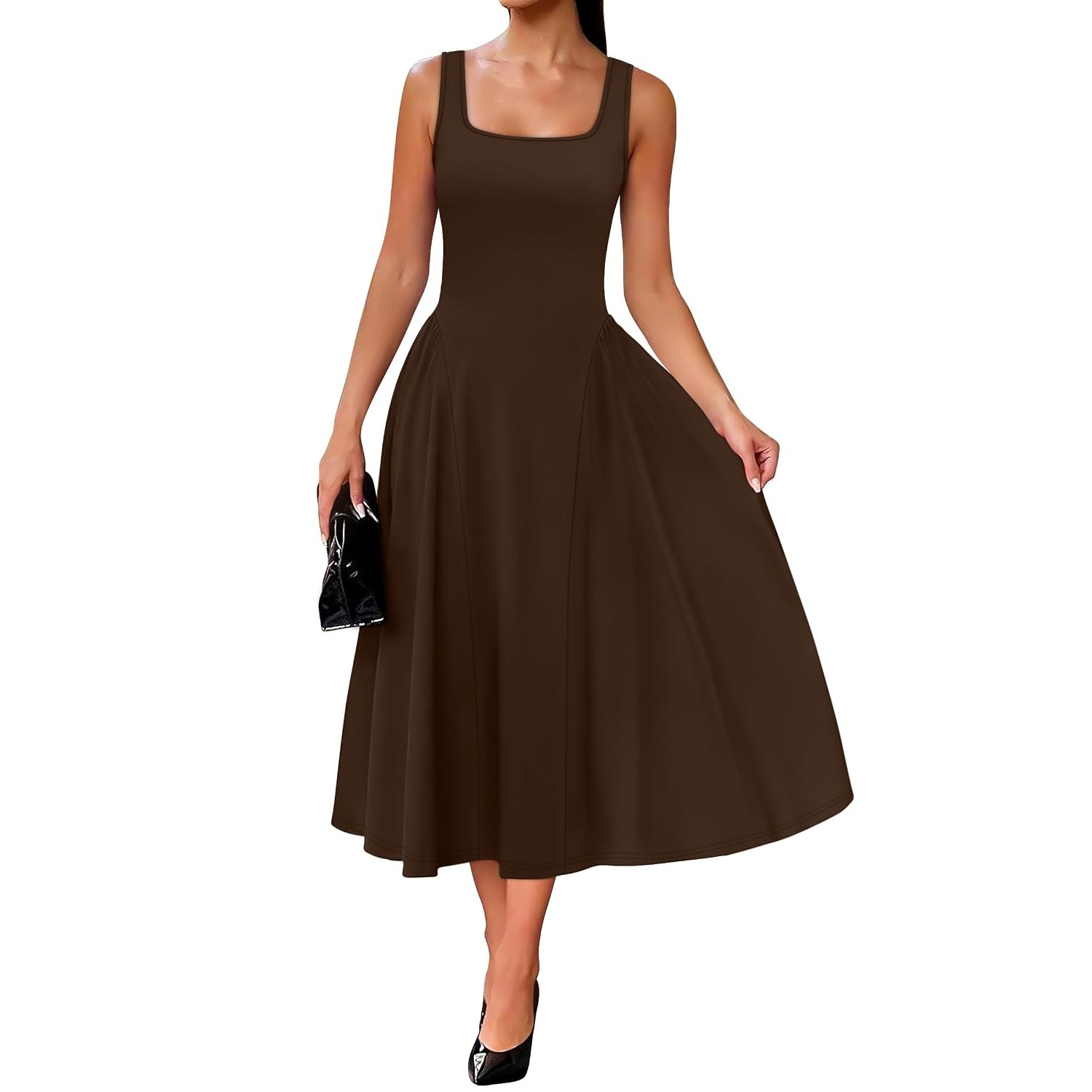 Ruffle A Line Ruched Dress Dresses For Women