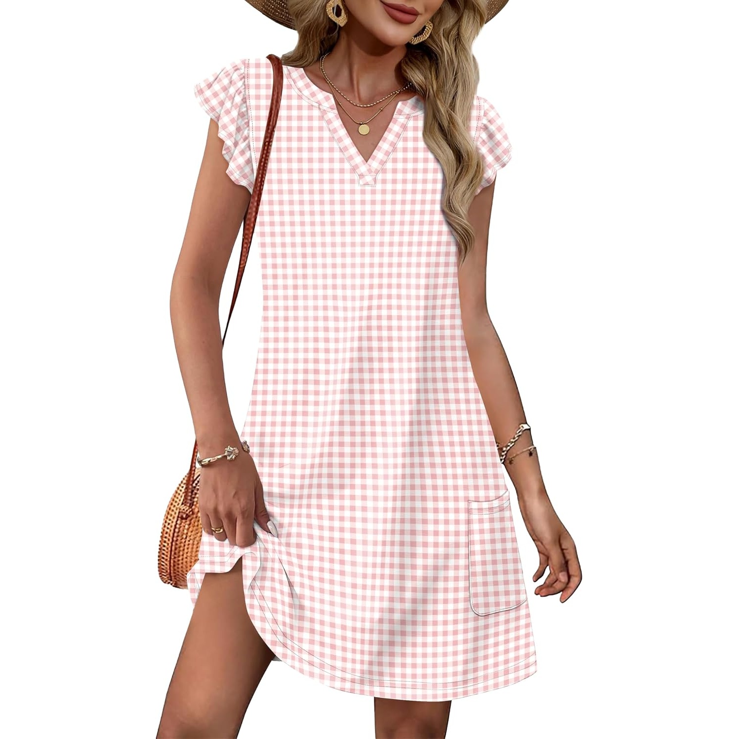 Casual Spring Summer Dress With Pockets For Women