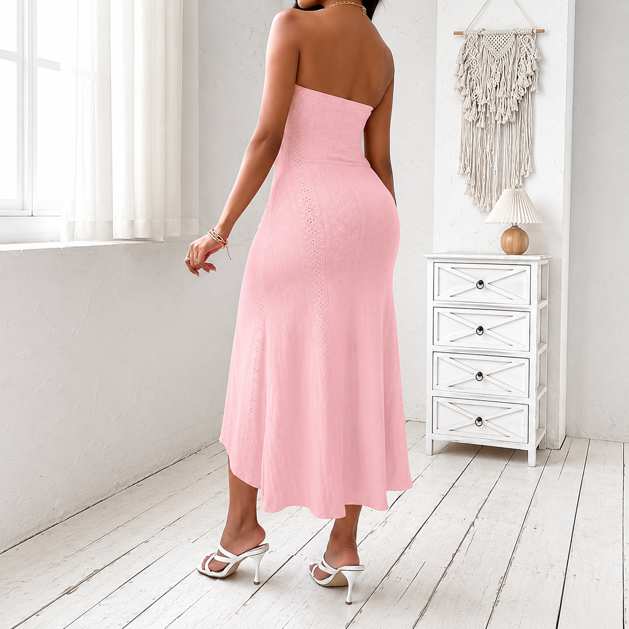 Asymmetrical And Bodycon Wrap Maxi Dress Cover-ups For Women