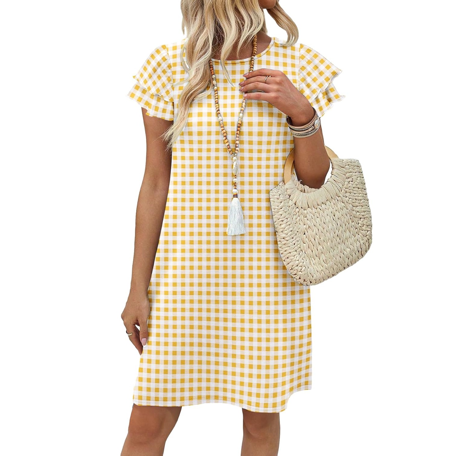 Ruffle Sleeve Loose Summer Swing Dress