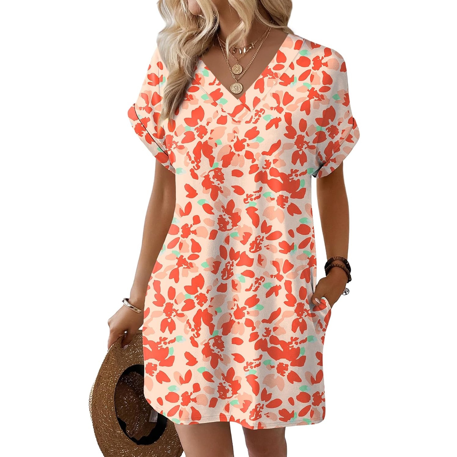 Casual Summer Midi Beach Dress For Women