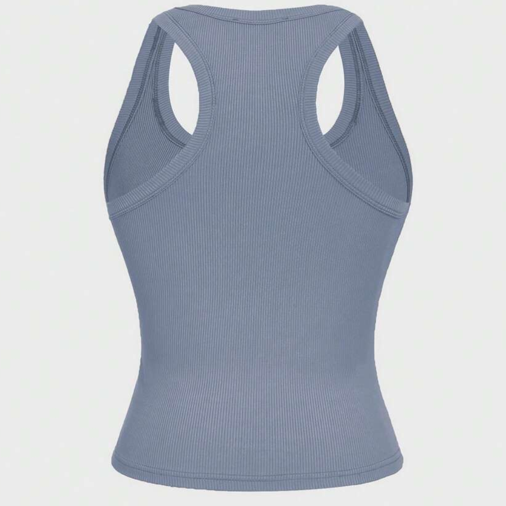 Casual Versatile Sleeveless Fit Square Crop Top For Women
