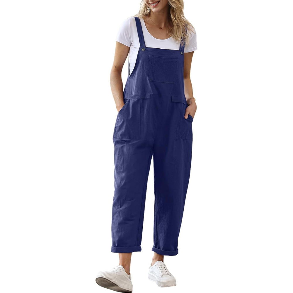 Loose And Cropped Wide Leg Rompers Fit For Women