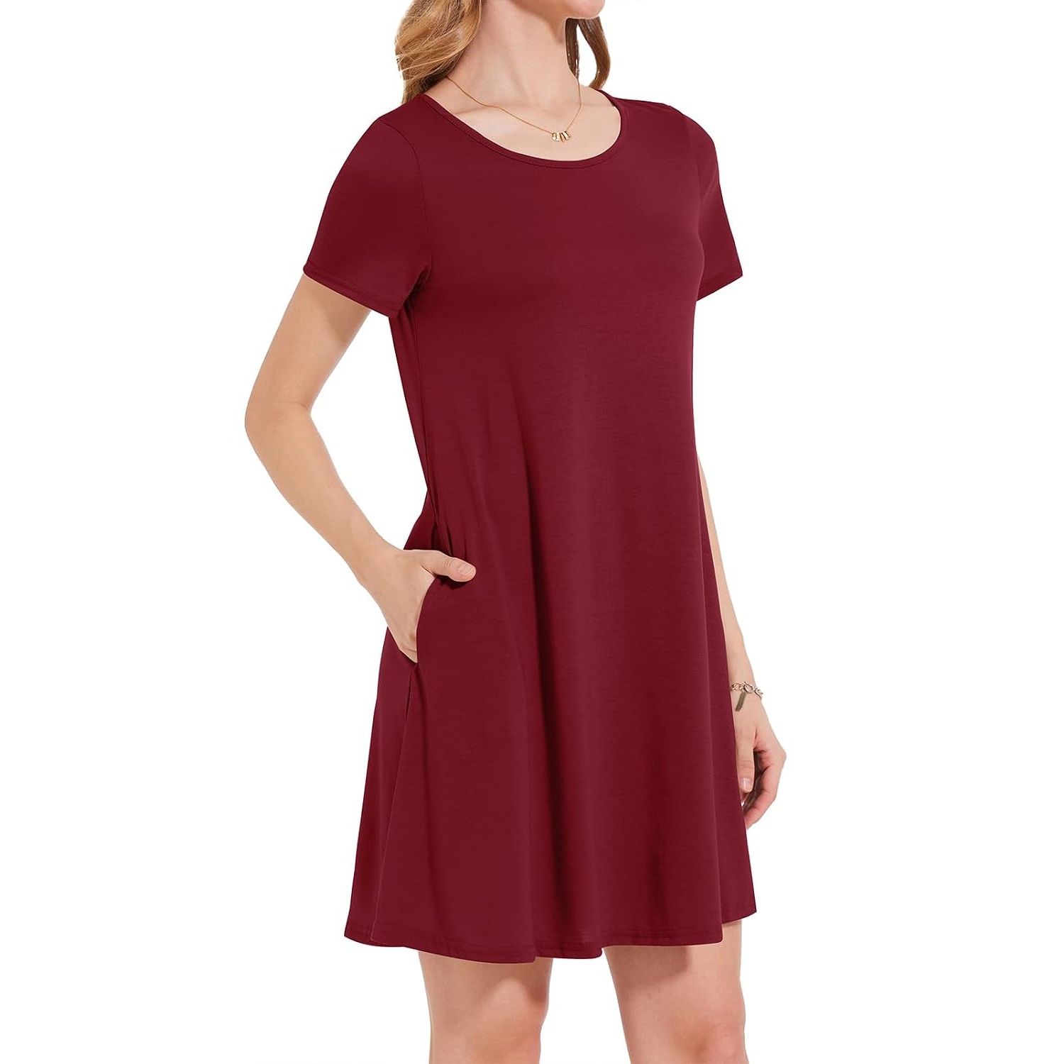 Casual Loose Short Sleeve Beach Dresses For Women