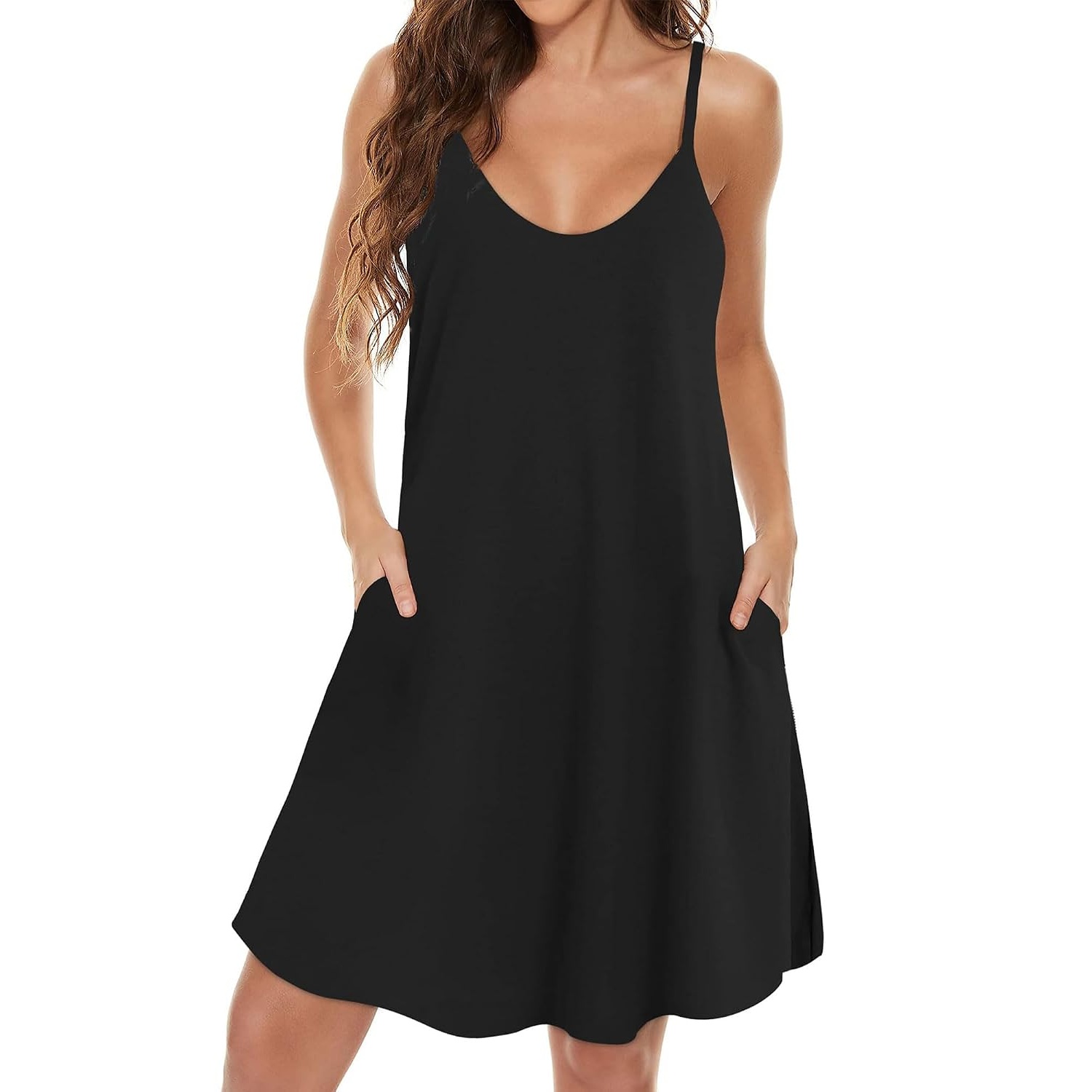 Casual Beach Spaghetti Dress With Strap For Women