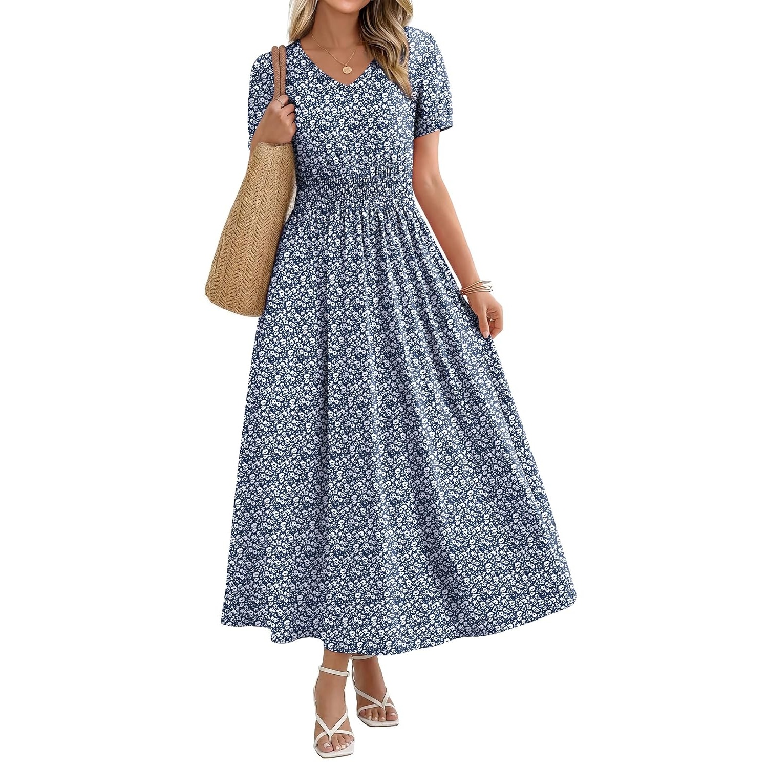 Boho Casual Midi Long Dress For Women