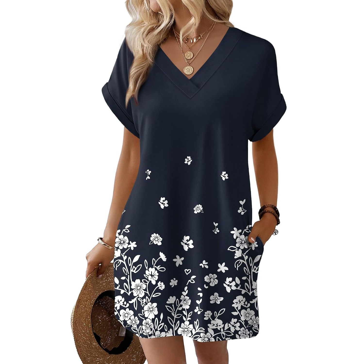 Casual Summer Midi Beach Dress For Women