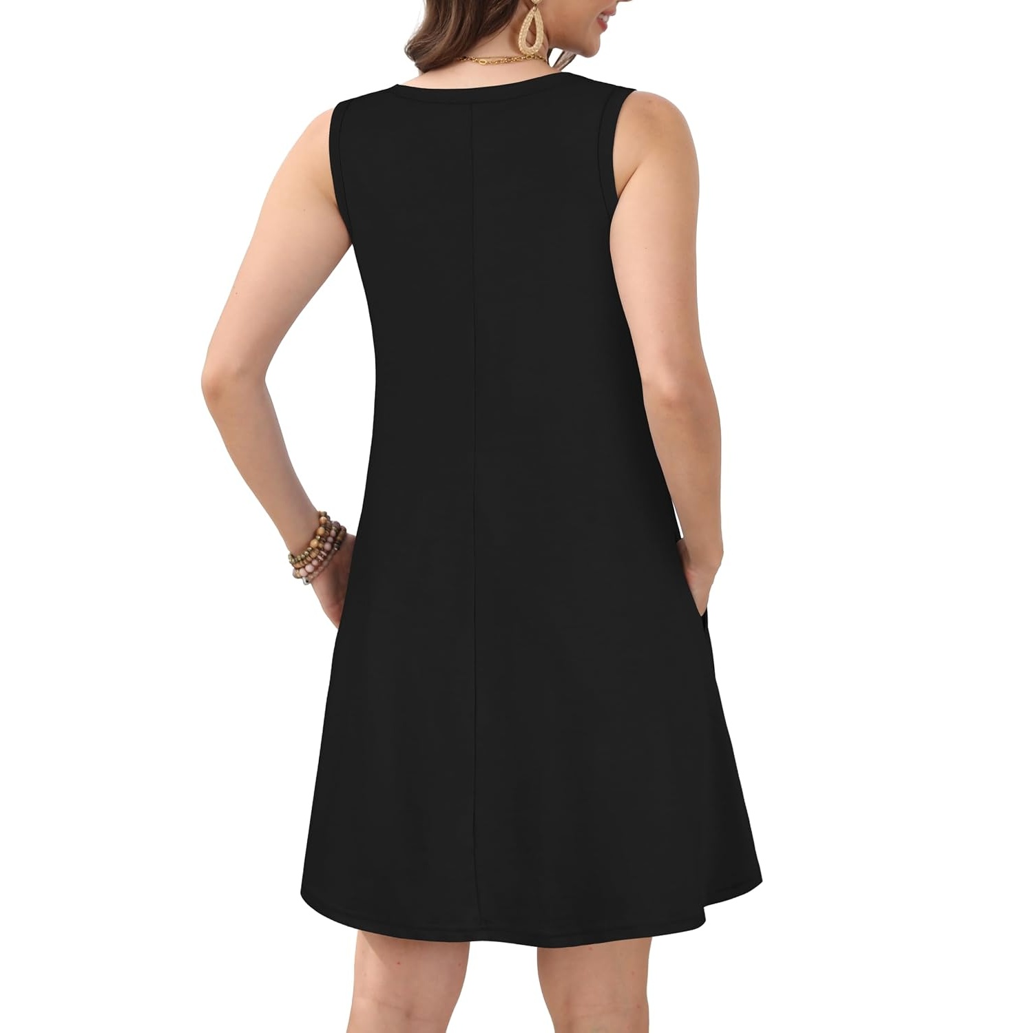 Casual Loose Sleeveless Beach Sundress Dress For Women