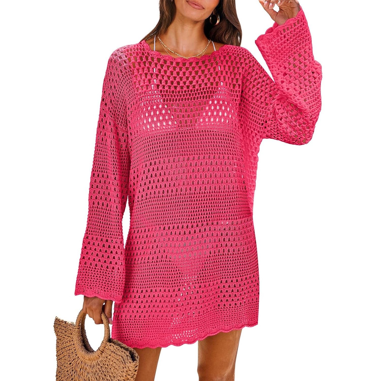 Mesh Swimwear Cover Up Swimsuit For Women
