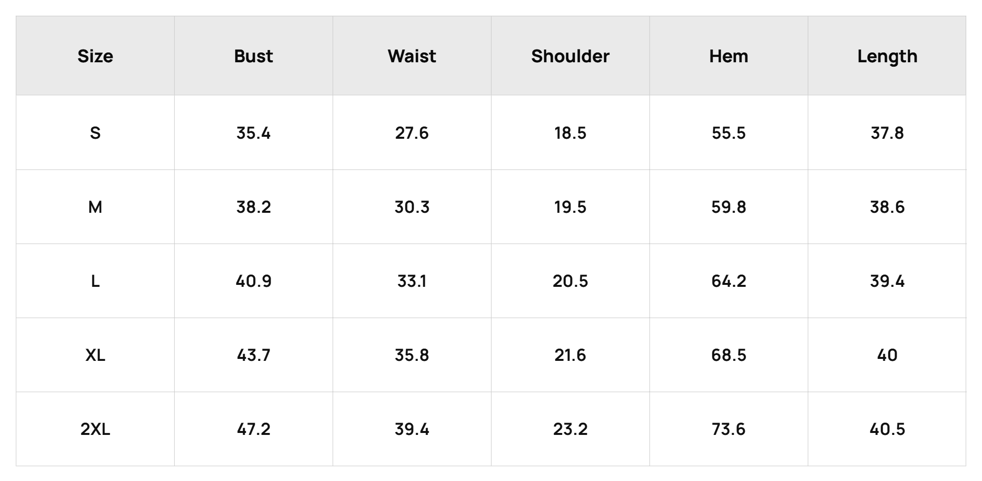 Size Chart Us Wihollwomen's Round Neck Summer Casual Dresses