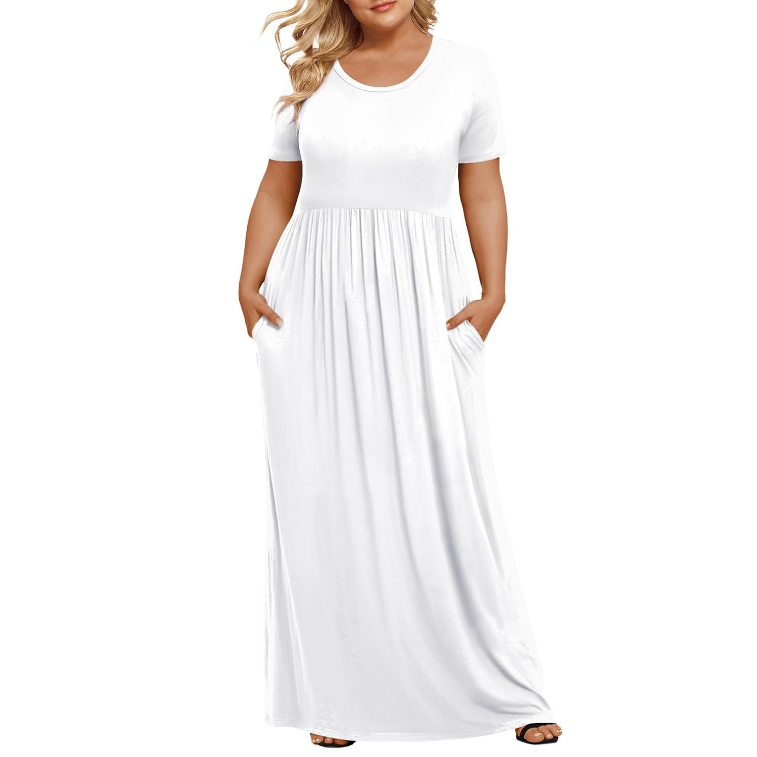 Casual Short Sleeve Maxi Dress For Women