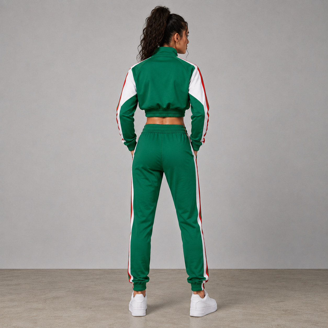 World Cup 2026 Themed Algeria Football Fan Sweatshirt And Jogger Set
