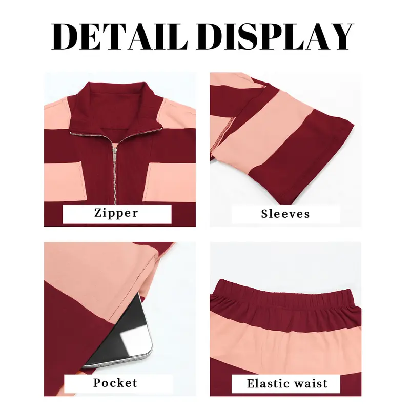 Casual Plus Size Shirt And Shorts Two Piece Matching Set For Women