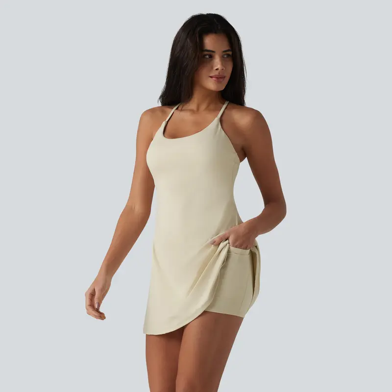 Casual Backless Active Dress For Dance Wear For Women