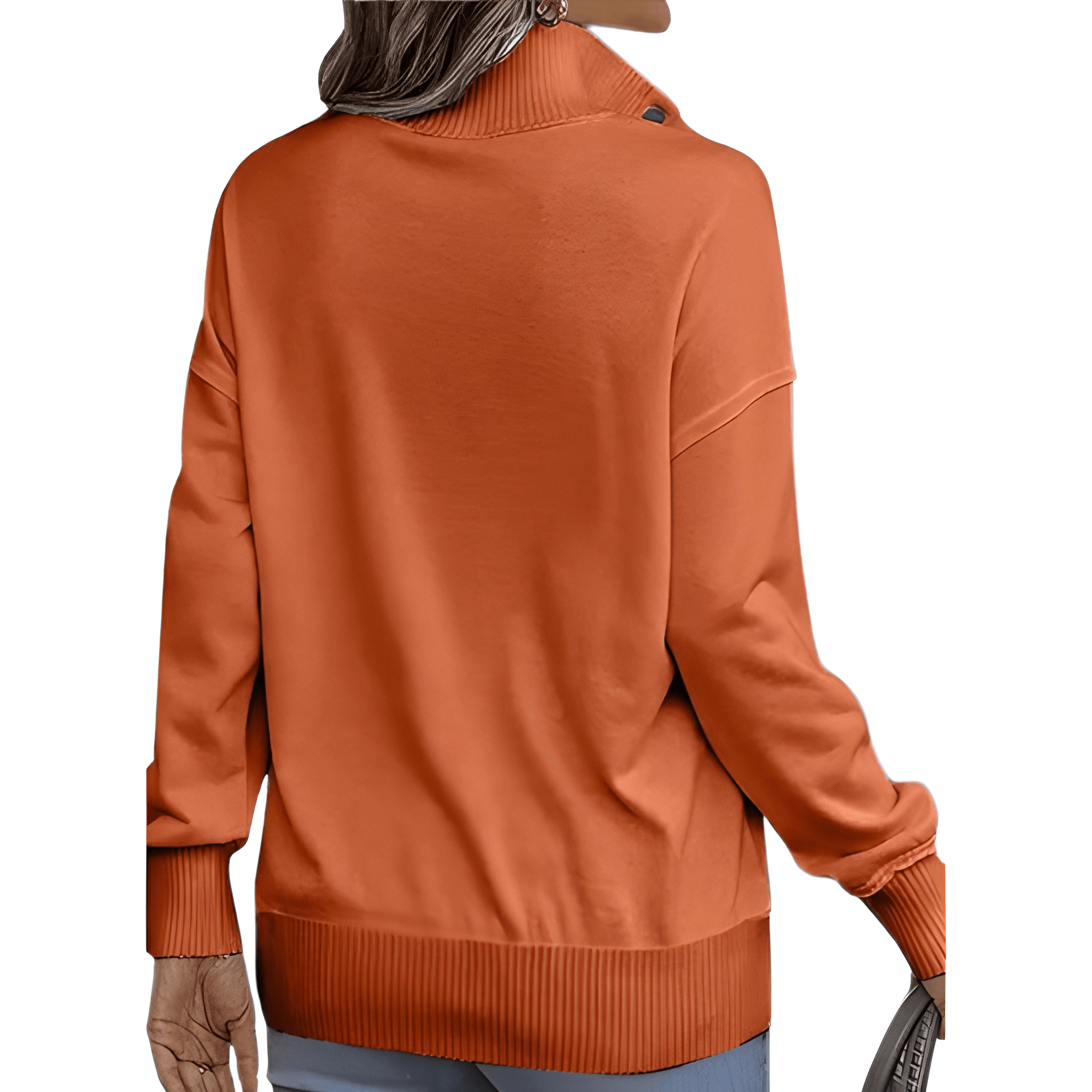 Lightweight Buttoned Drawstring Pullover Top For Women