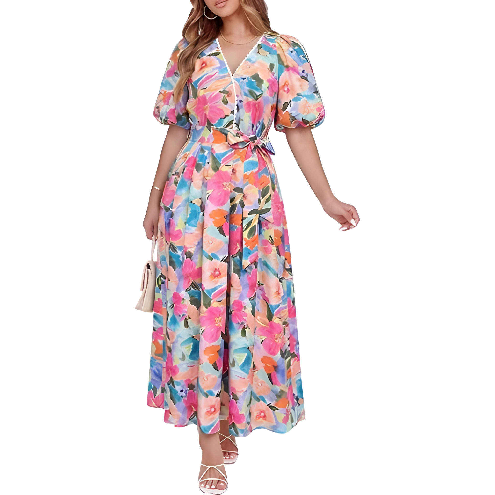 Summer And Spring Floral Maxi Dress 2026 For Women