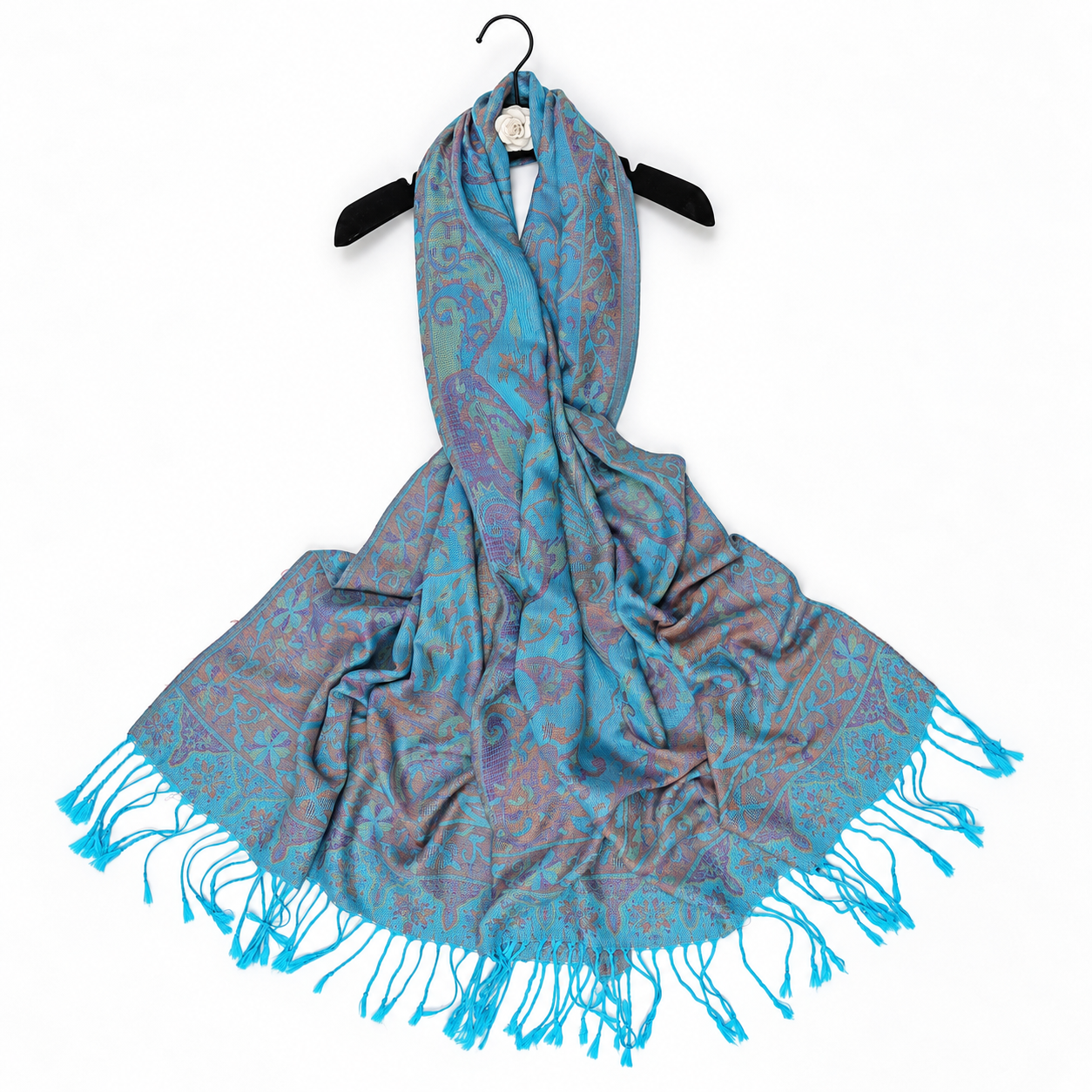 Fashionable Paisley Pattern Print Jacquard Shawl For Women