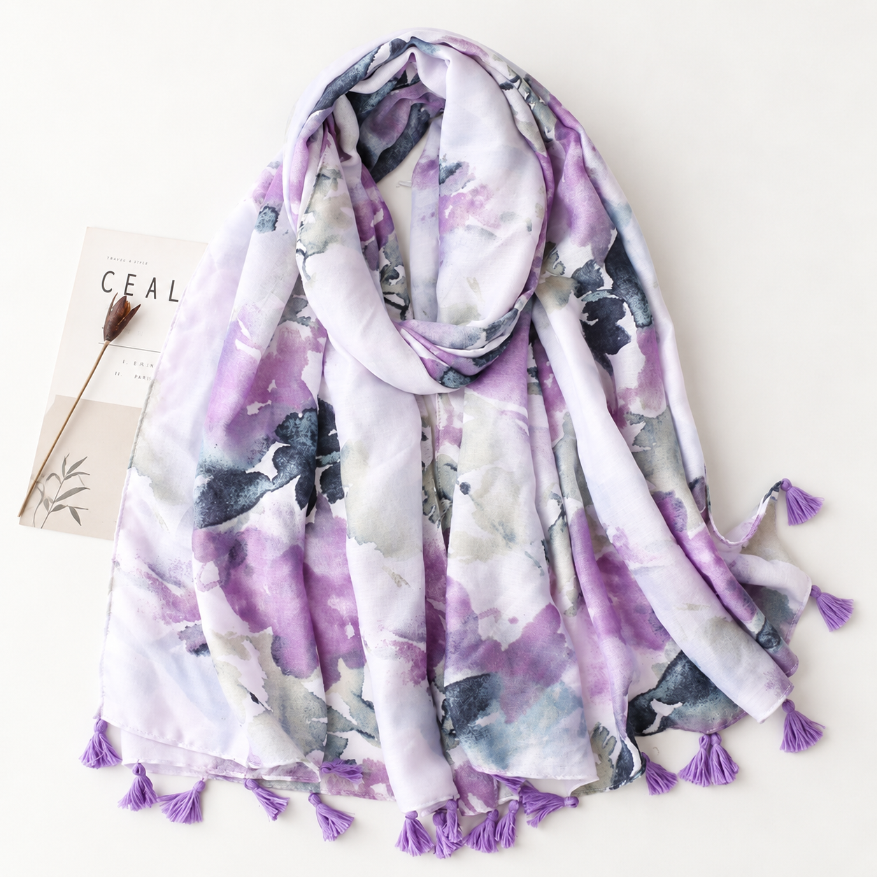 Plaid Printed Versatile Winter Scarf For Women