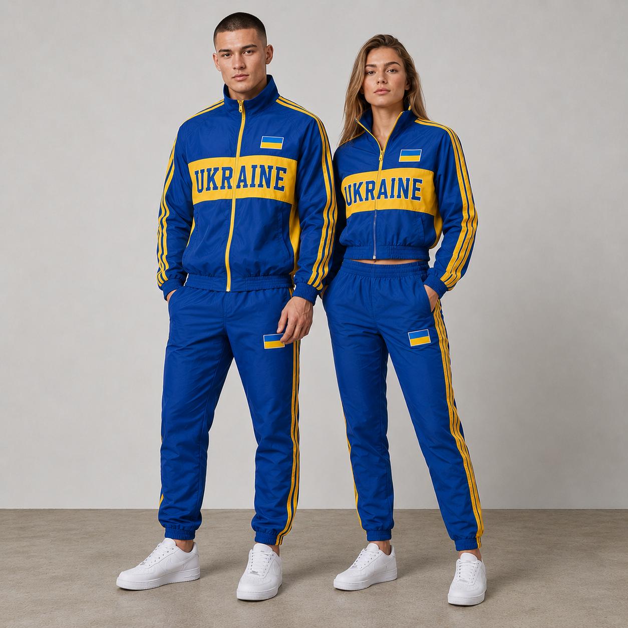FIFA World Cup 2026 Themed Ukraine Football Fan Sweatshirt And Jogger Set