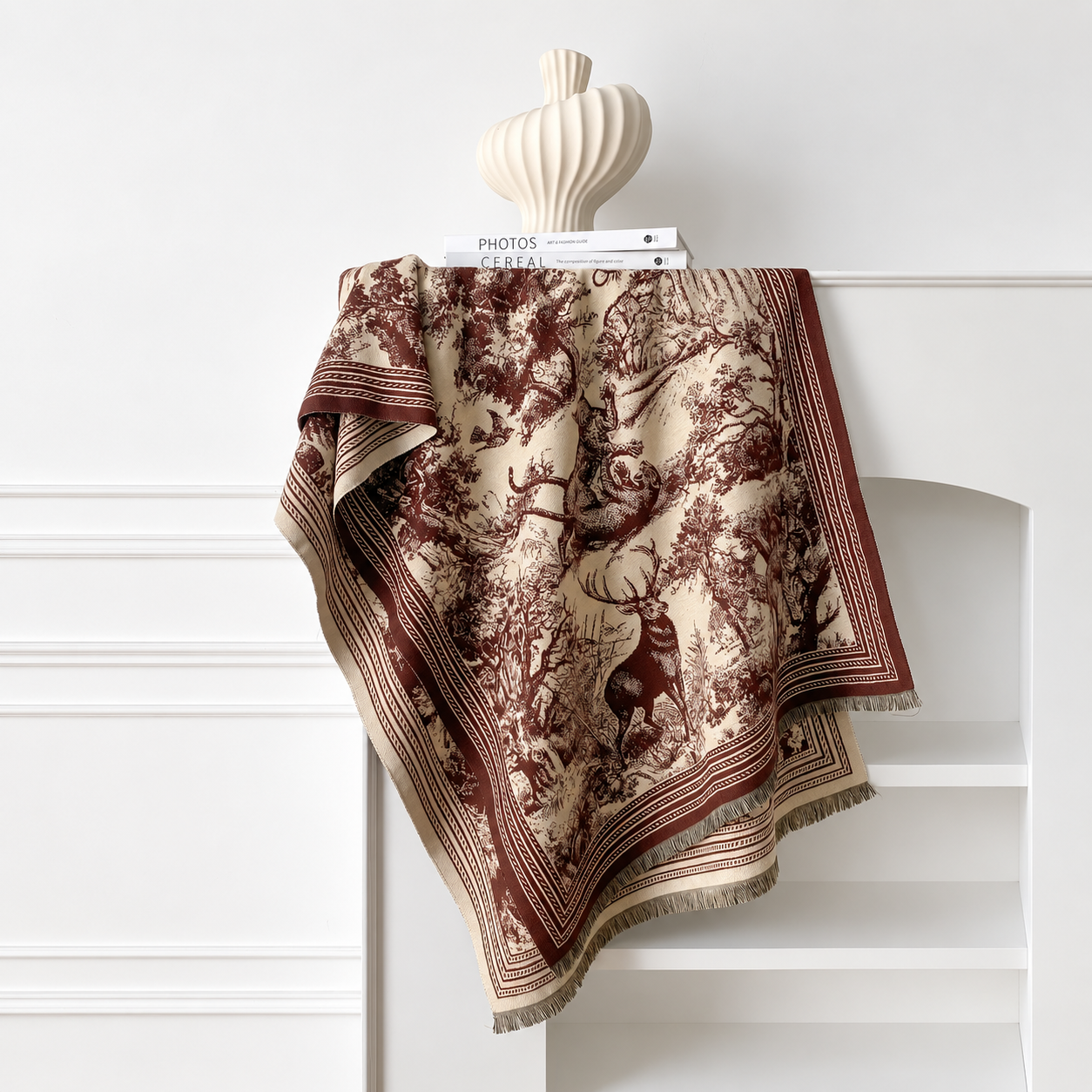 Jacquard Warm Scarf Daily Wear Shawl For Women