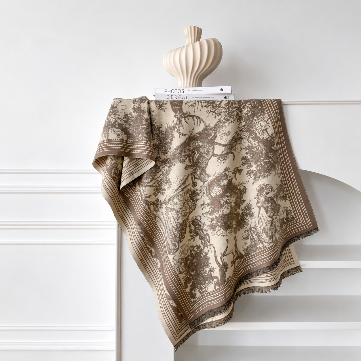 Jacquard Warm Scarf Daily Wear Shawl For Women
