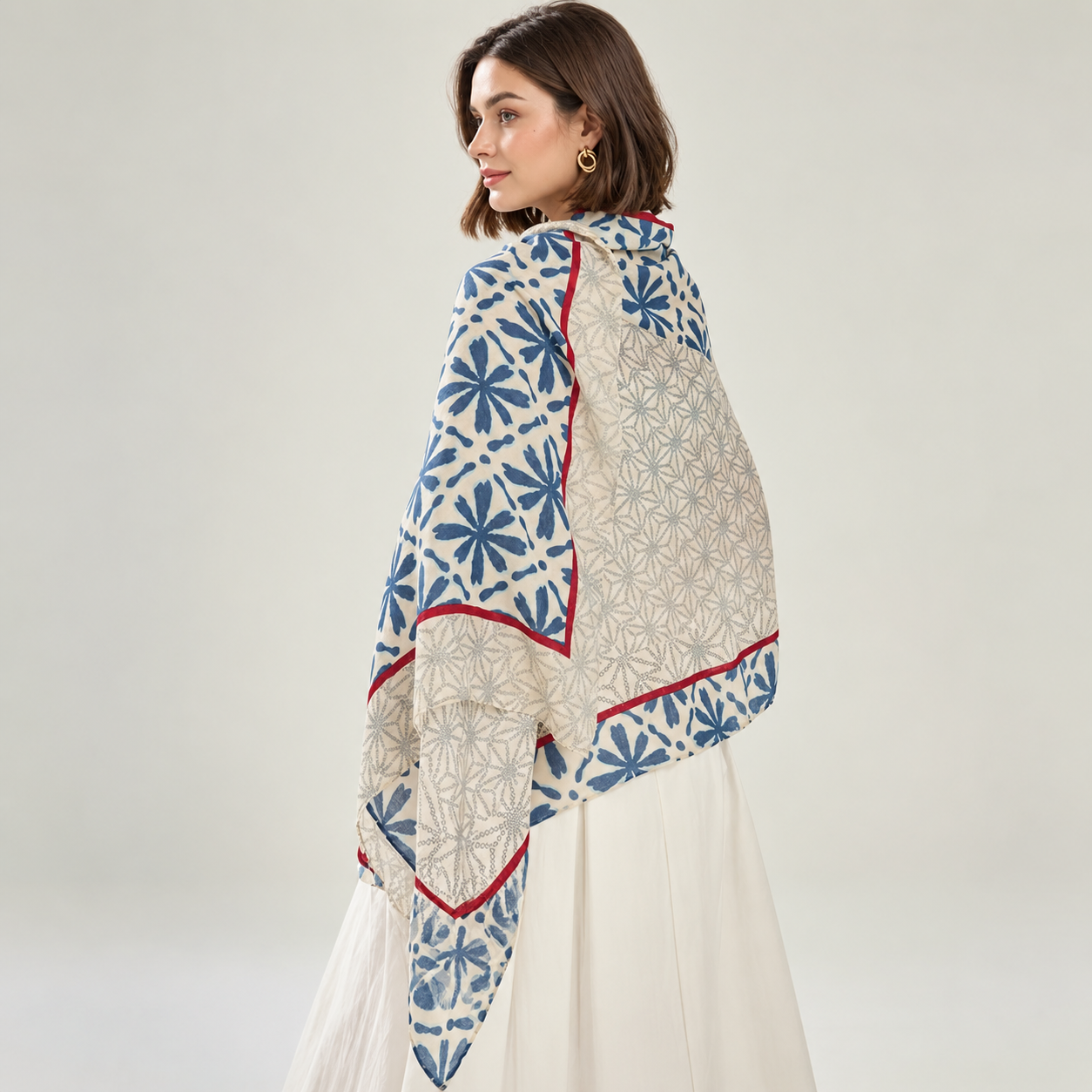 Plaid Printed Versatile Winter Scarf For Women