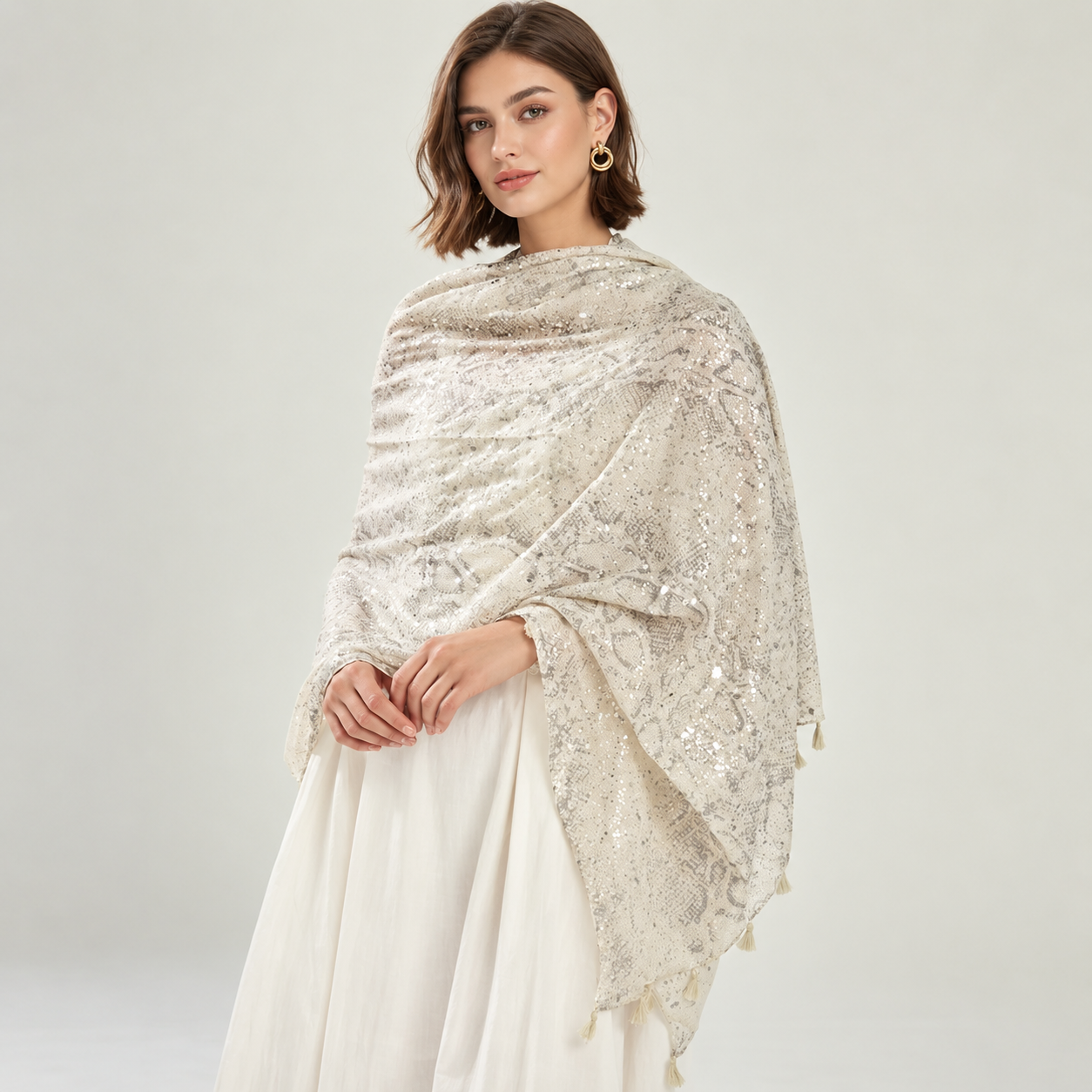 Plaid Printed Versatile Winter Scarf For Women