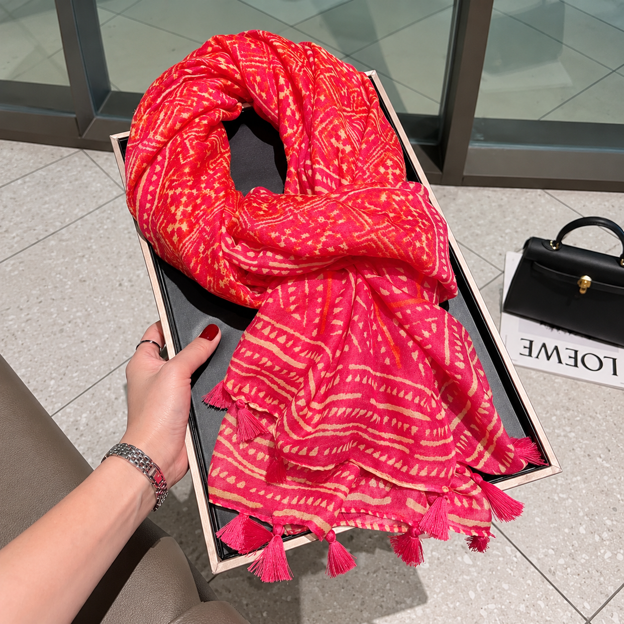 Plaid Printed Versatile Winter Scarf For Women