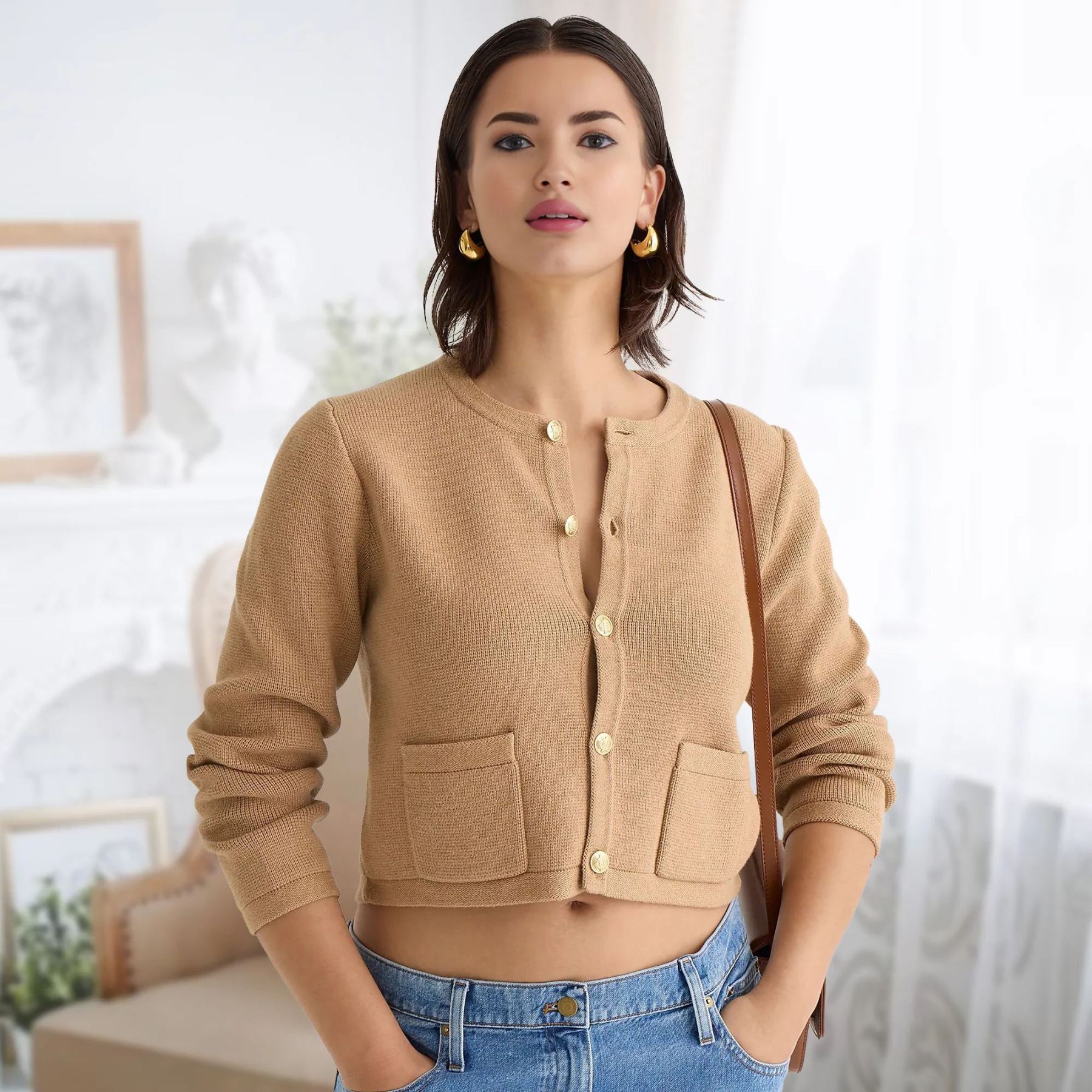 Patch Pocket Cardigan-My Comfy Blouse