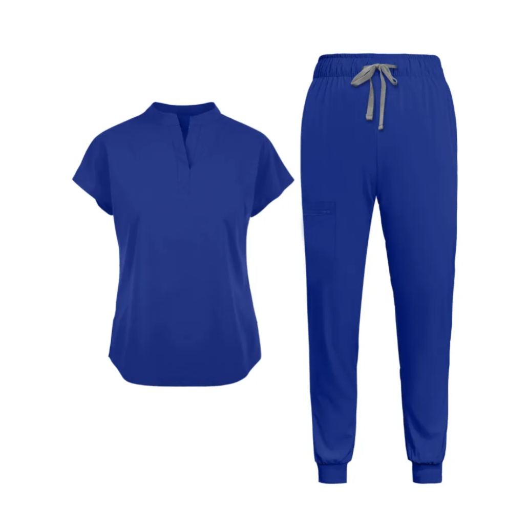 Short Sleeve Tunic Pants Mandarin Collar Set