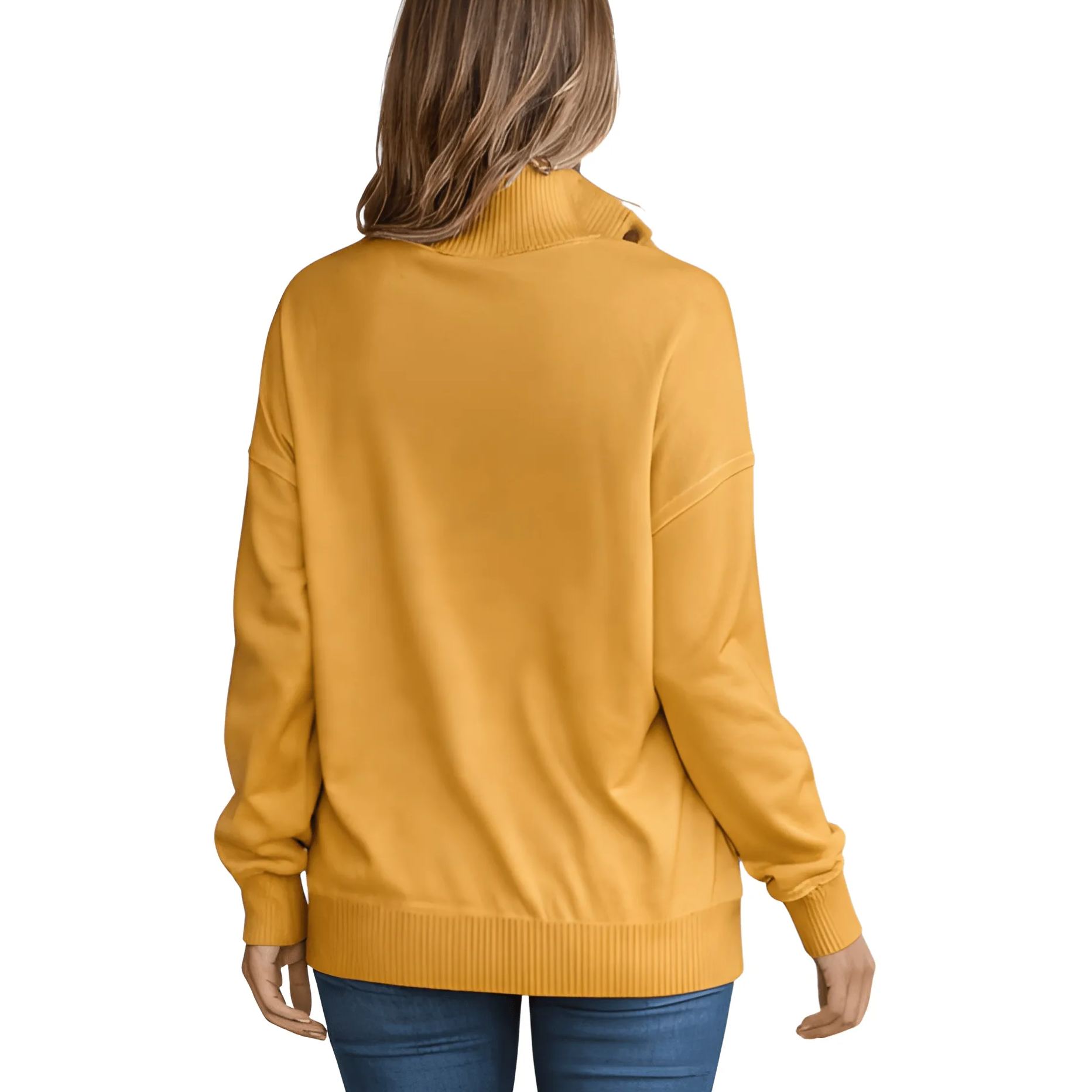 Lightweight Buttoned Drawstring Pullover Top For Women