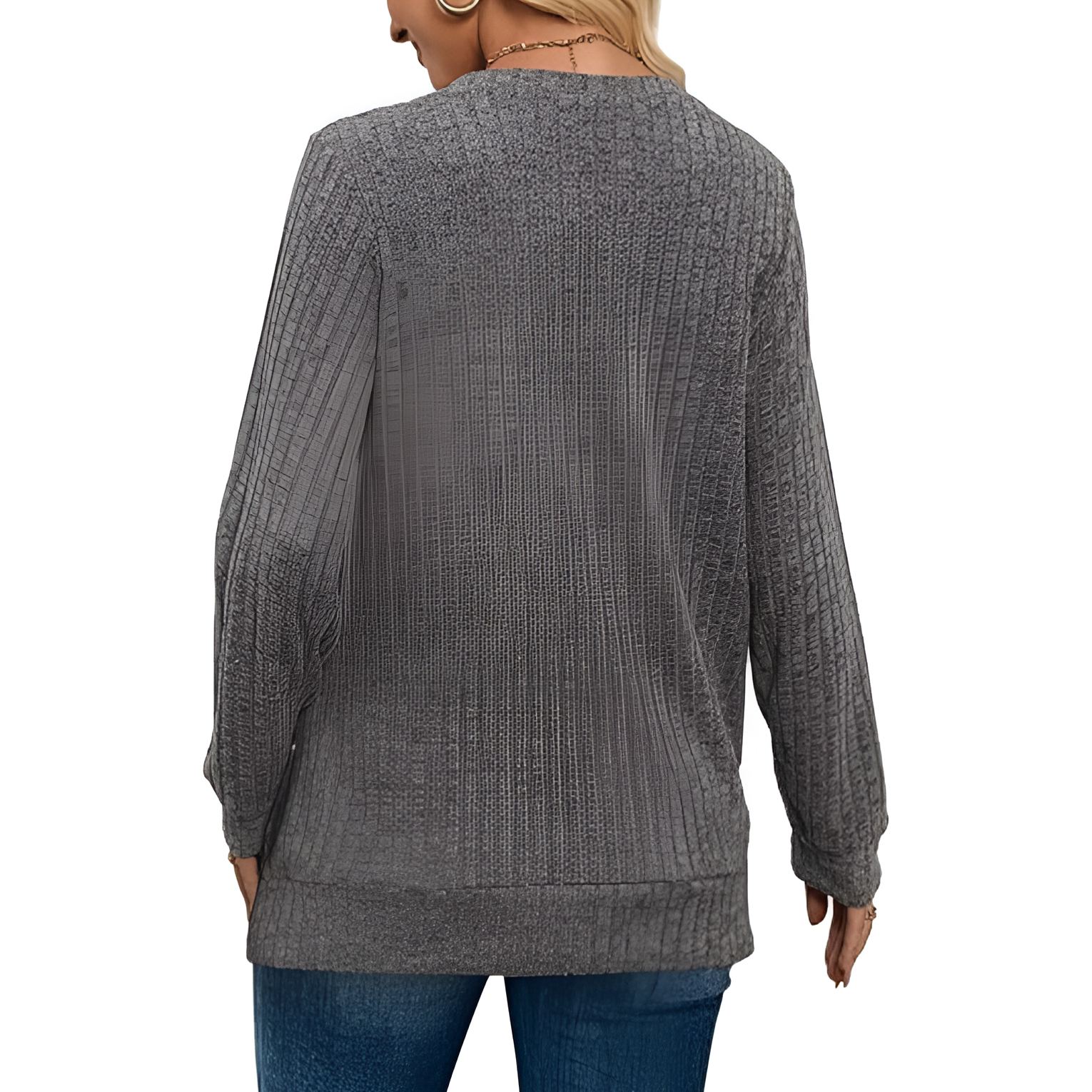 Long Sleeve Lightweight Sweater With Loose Fit Style For Women