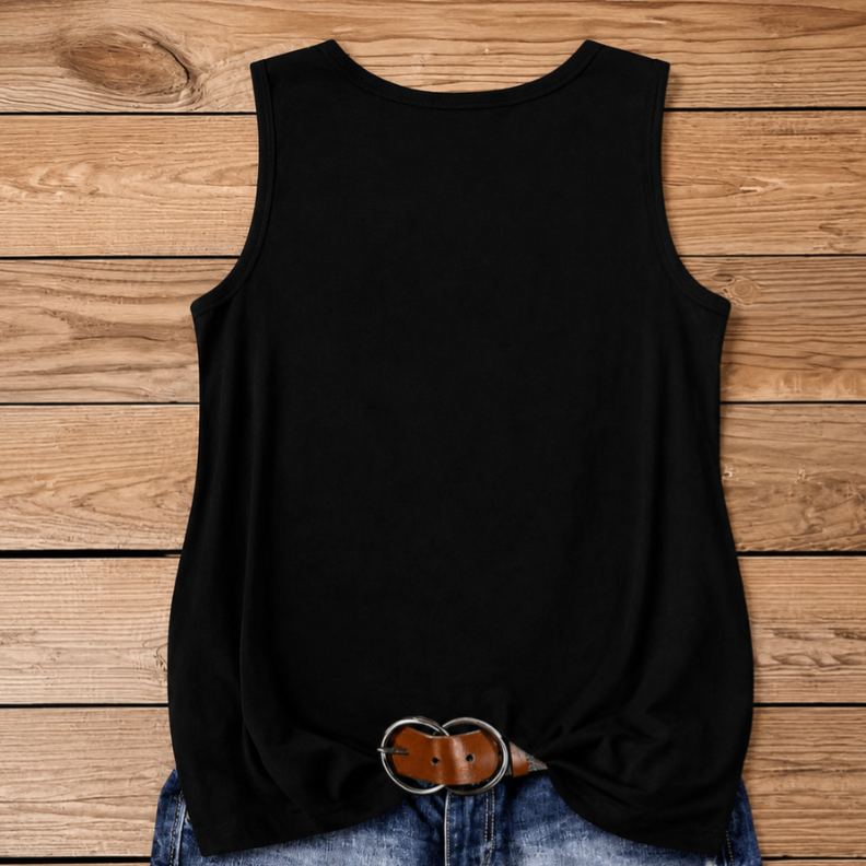 Retro Western Slogan Printed Crew Neck Casual Summer For Women