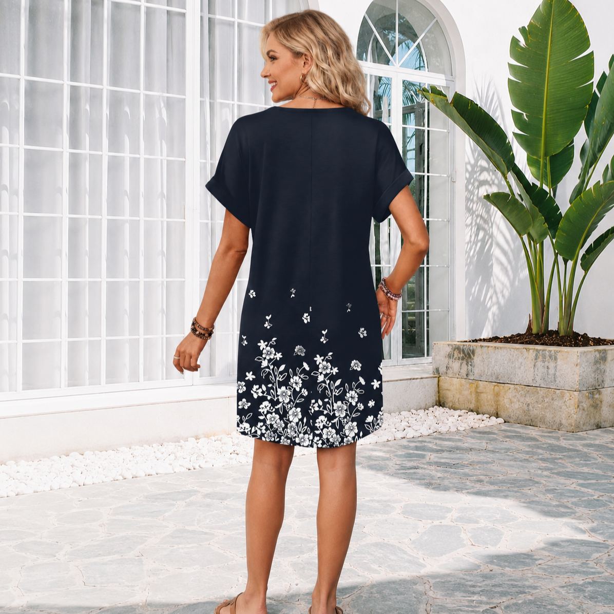 Casual Summer Midi Beach Dress For Women